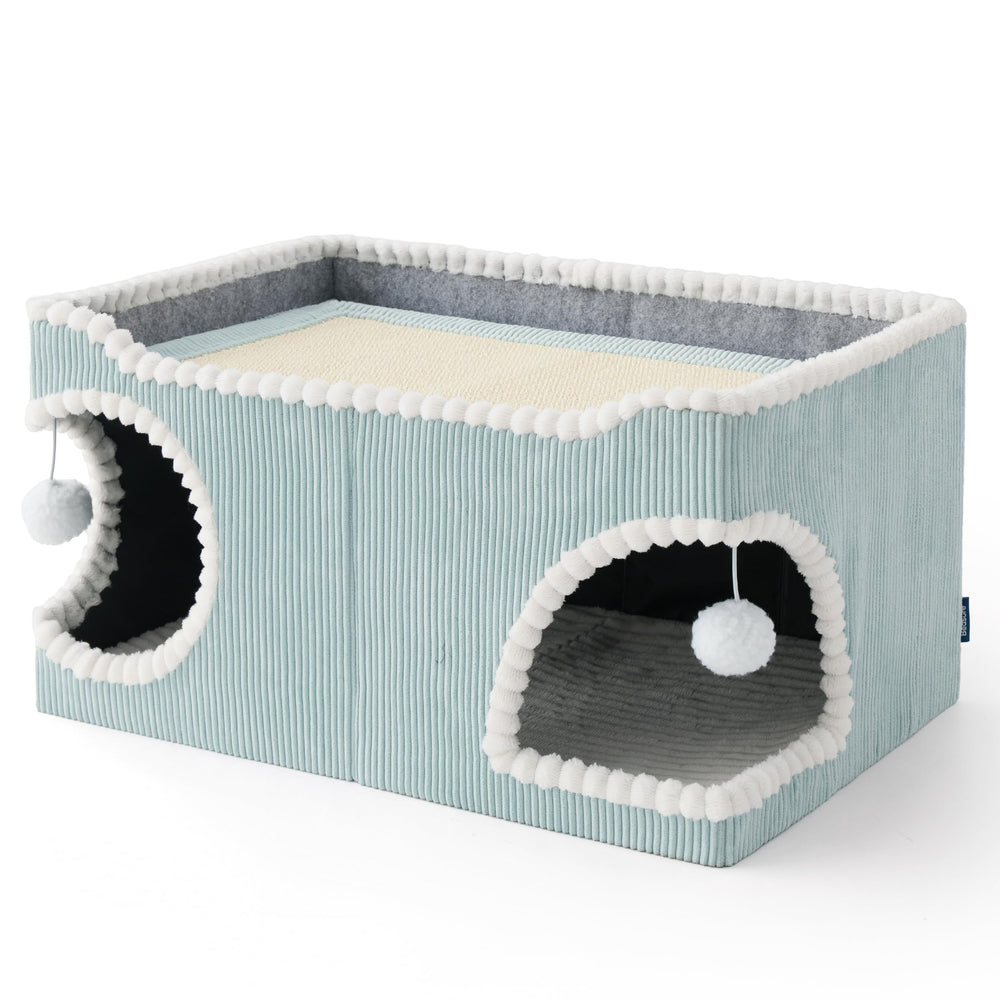 Bedsure large cat bed removable cushion for easy machine-wash care.
