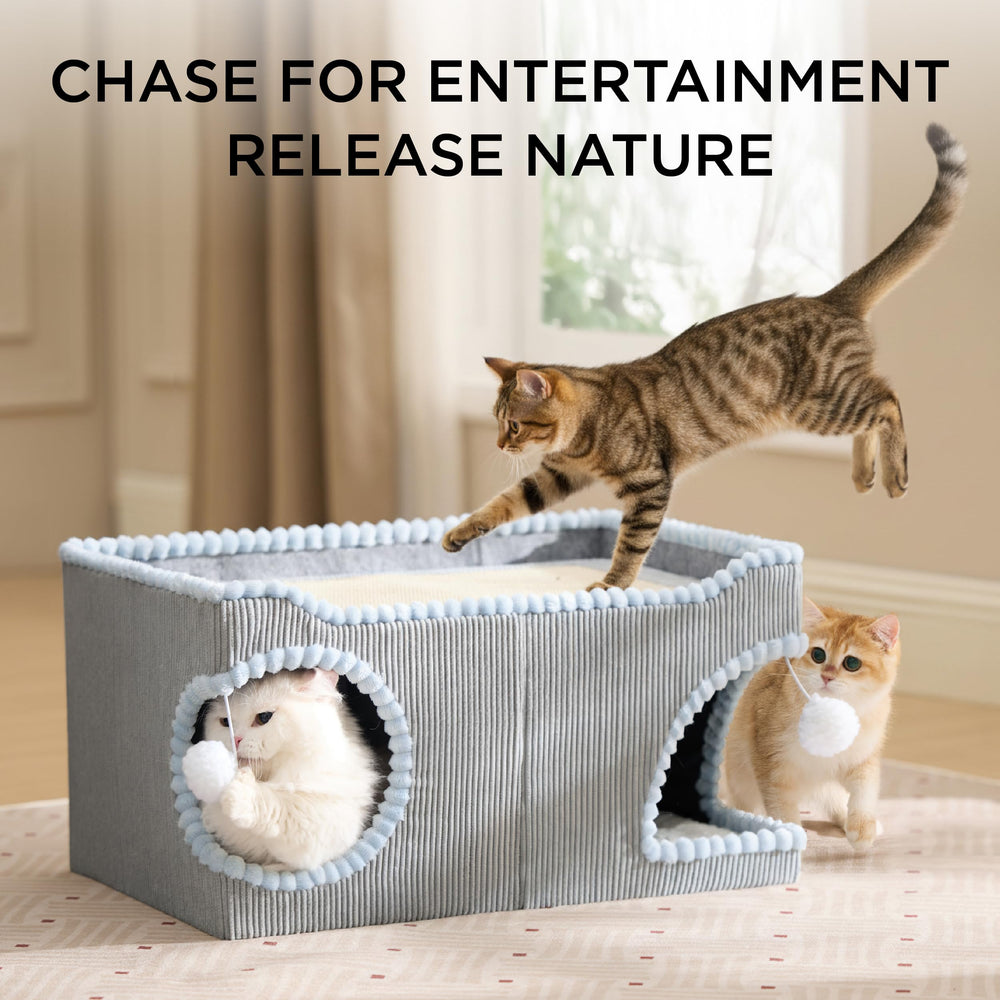 Bedsure large cat bed indoor corduroy-fabric design blends style with comfort.