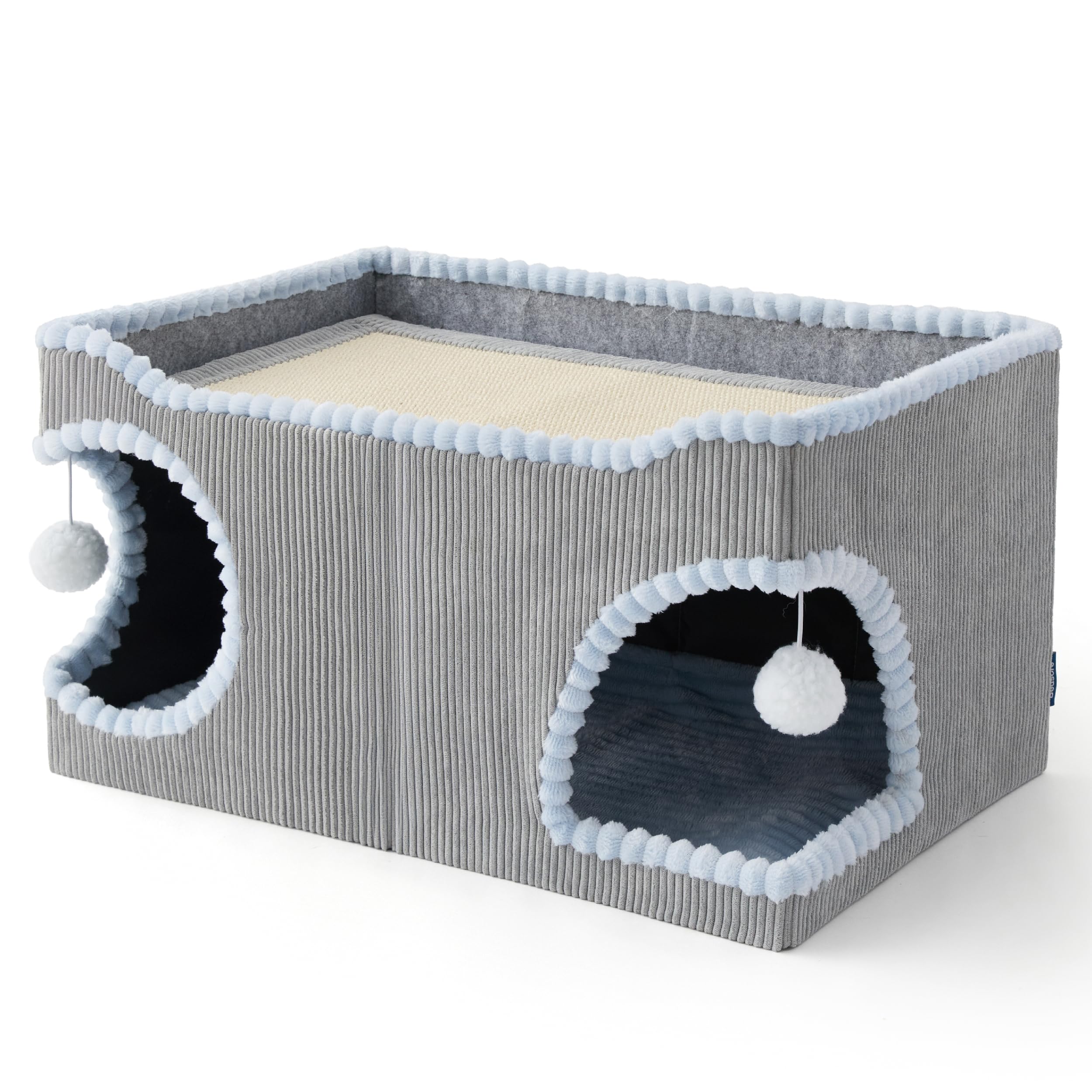 Bedsure large cat bed indoor-dimensions-236x159x126 gives generous space for two or more cats.