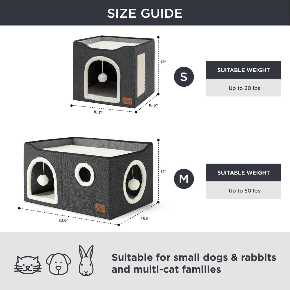 Bedsure large cat bed plush balls provide interactive entertainment for cats.