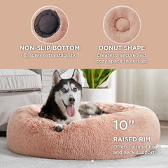 Bedsure large dog bed 36in supports up to 80 lbs for comfy resting.