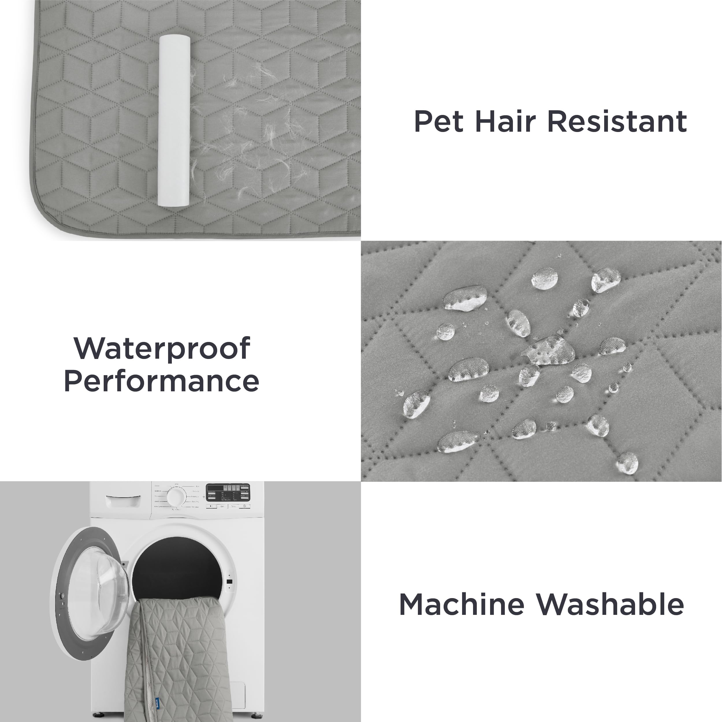 Bedsure lavado a máquina facilita quitar pelos y suciedad.