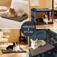 Bedsure lightweight pet mat travel emphasizes portability for trips and car rides
