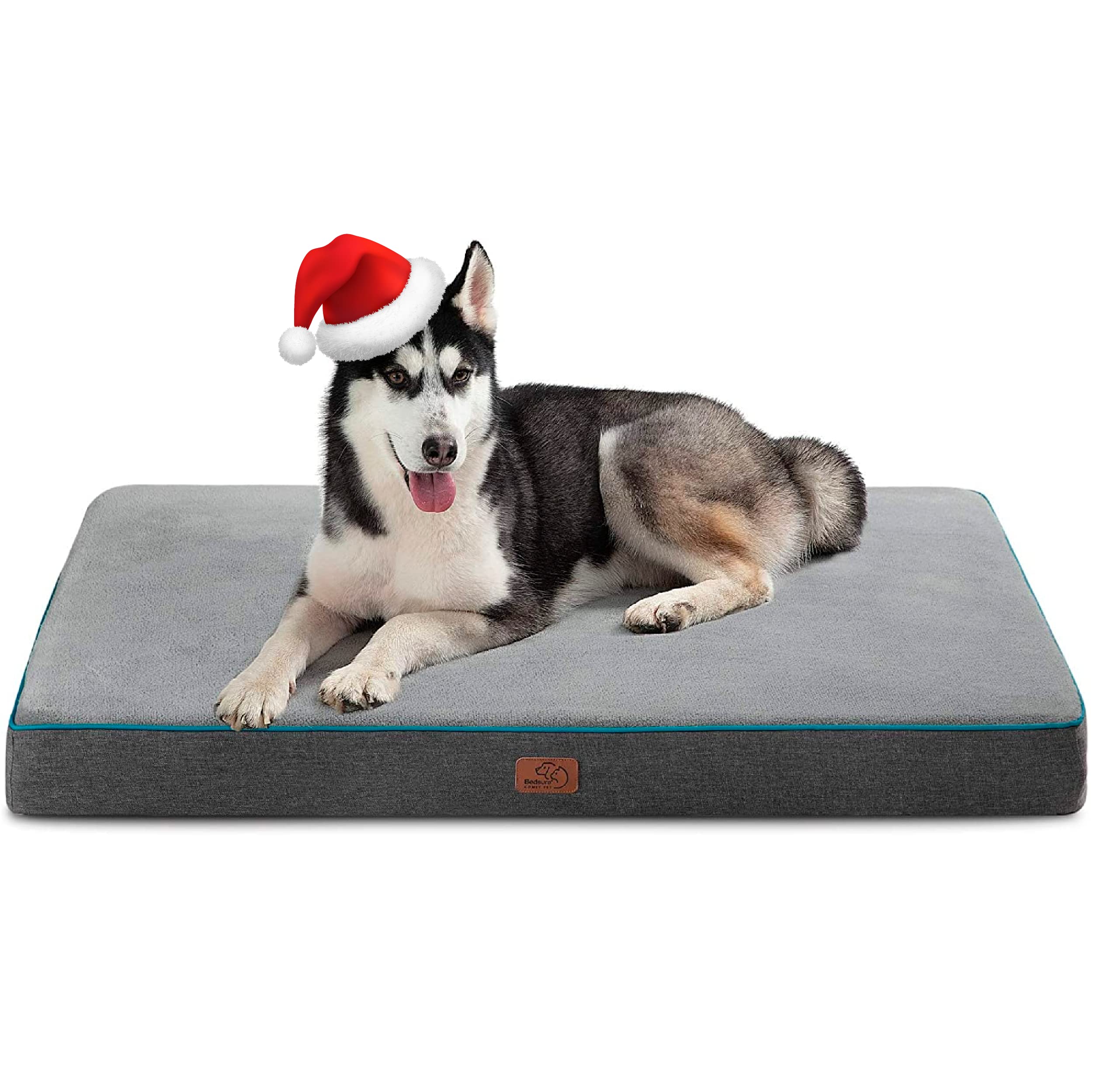 Bedsure memory-foam dog bed with orthopedic support for large breeds