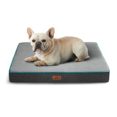 Bedsure memory foam dog bed small crate mat shows compact design for joint-friendly comfort