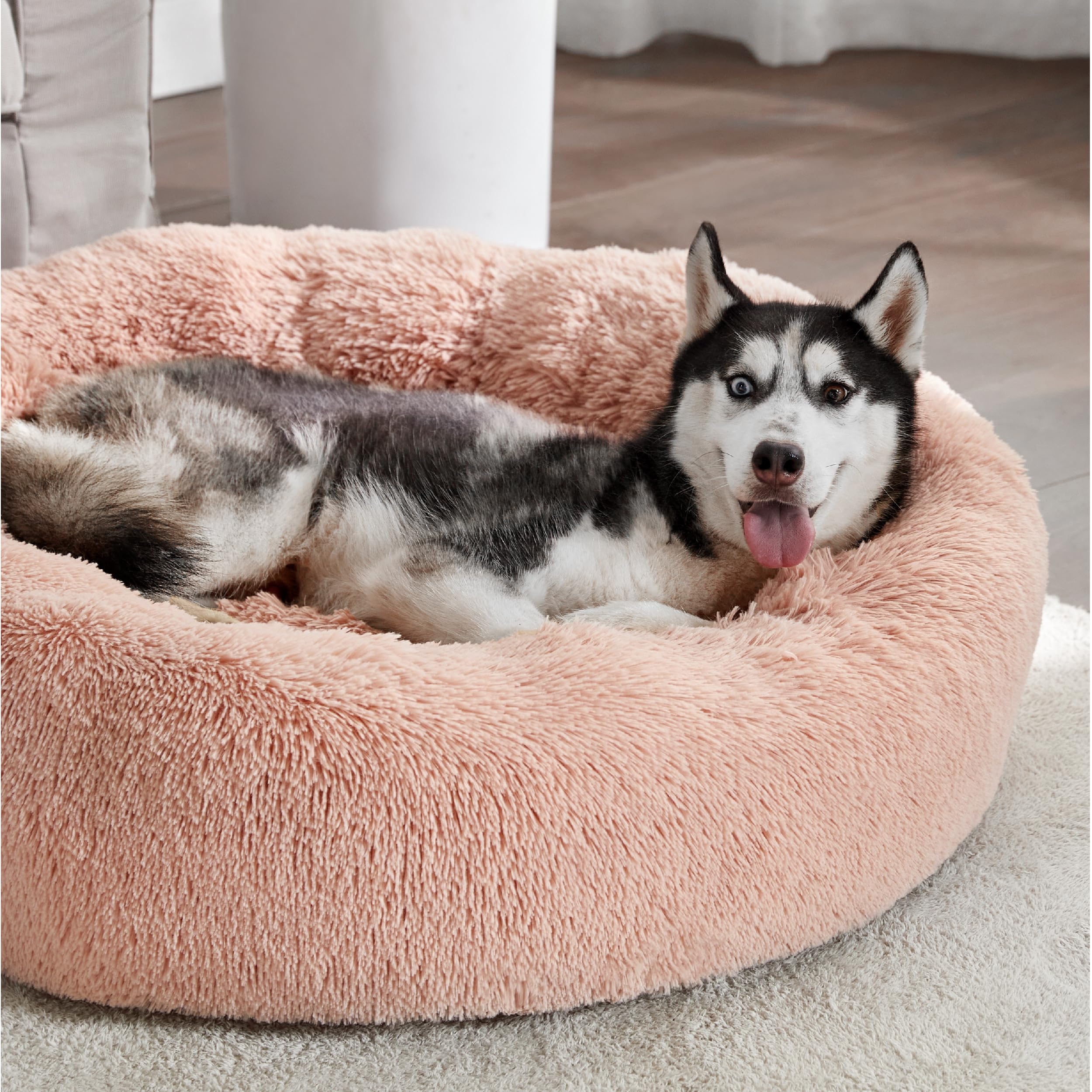 Bedsure non-slip base dog bed helps prevent shifting during use.