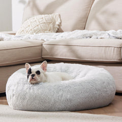 Bedsure non-slip base keeps pet bed secure on smooth floors.
