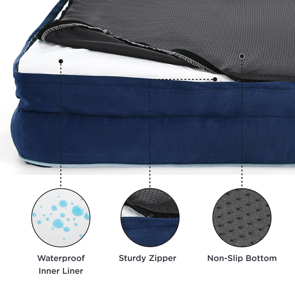 Bedsure non-slip bottom keeps the bed steady on slippery floors.