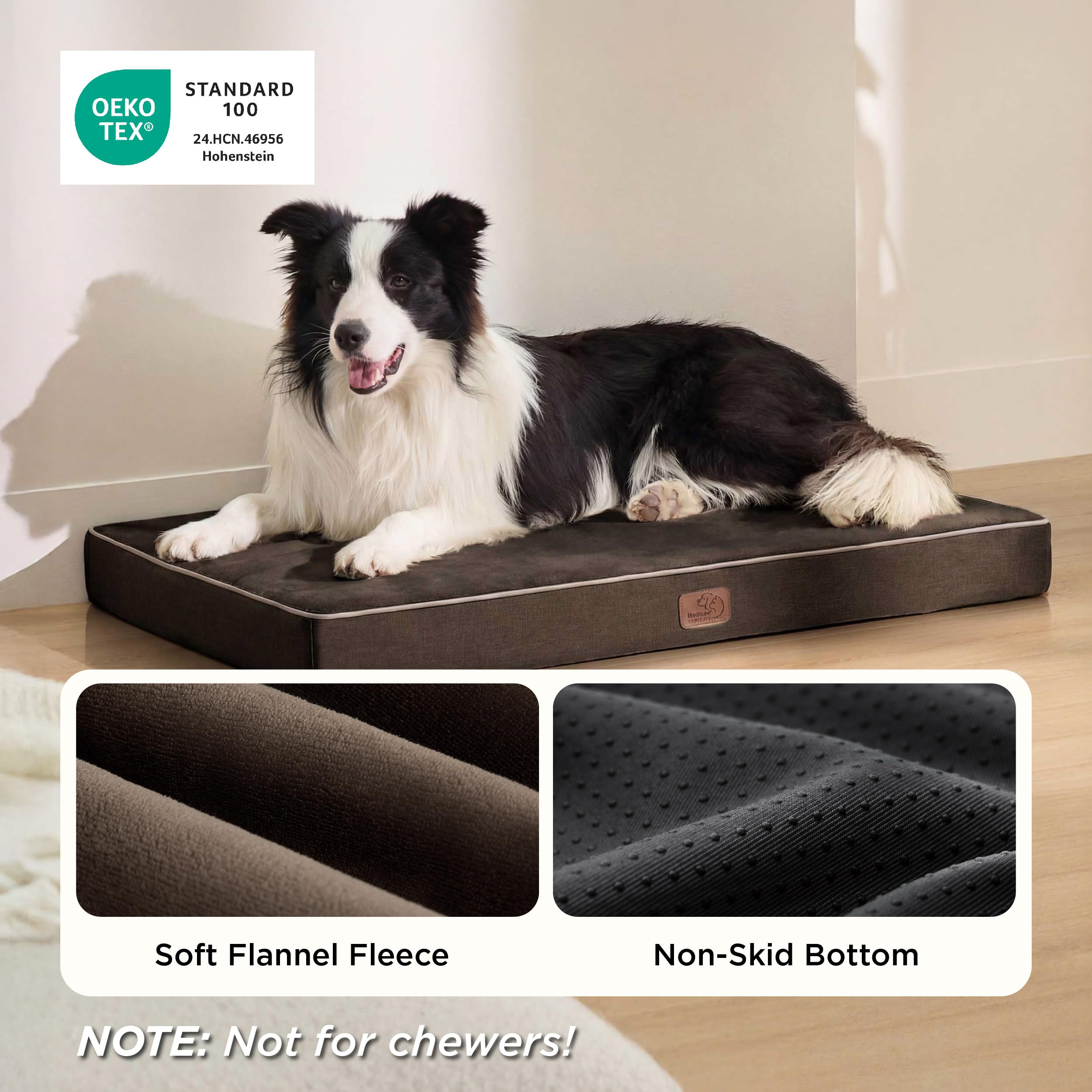 Bedsure dog bed with non-slip bottom for secure lounging