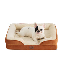 Bedsure orthopedic dog bed 28 cover close-up highlights plush fabric for cozy naps