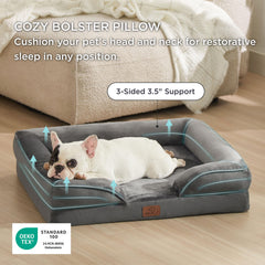 Bedsure 28-inch egg-crate foam distributes weight for joint-supporting comfort.