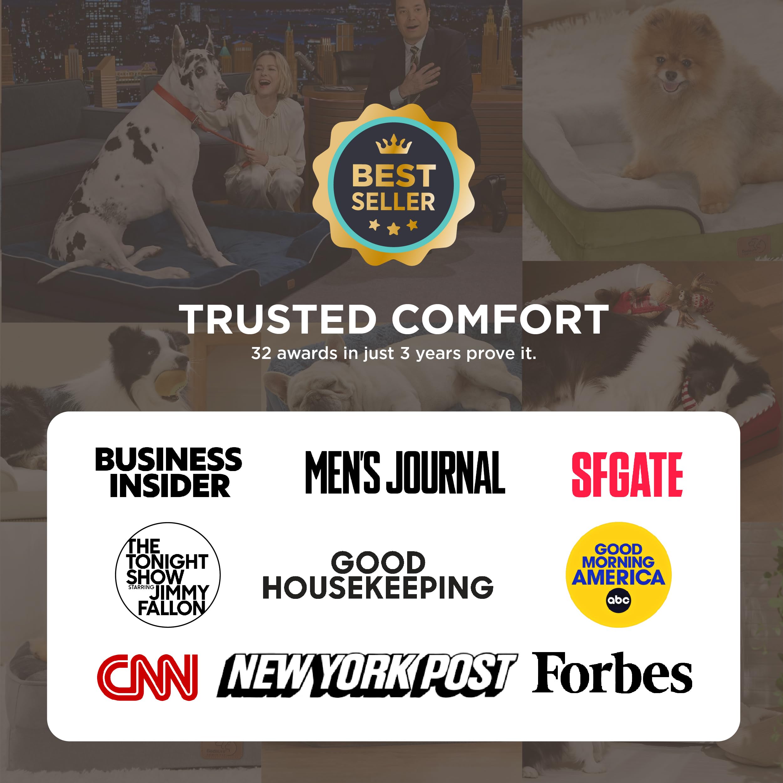 Bedsure orthopedic dog bed 28 ivory side bolster demonstrates secure snuggling