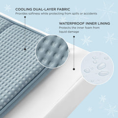 Bedsure orthopedic egg-crate foam bed providing even weight distribution