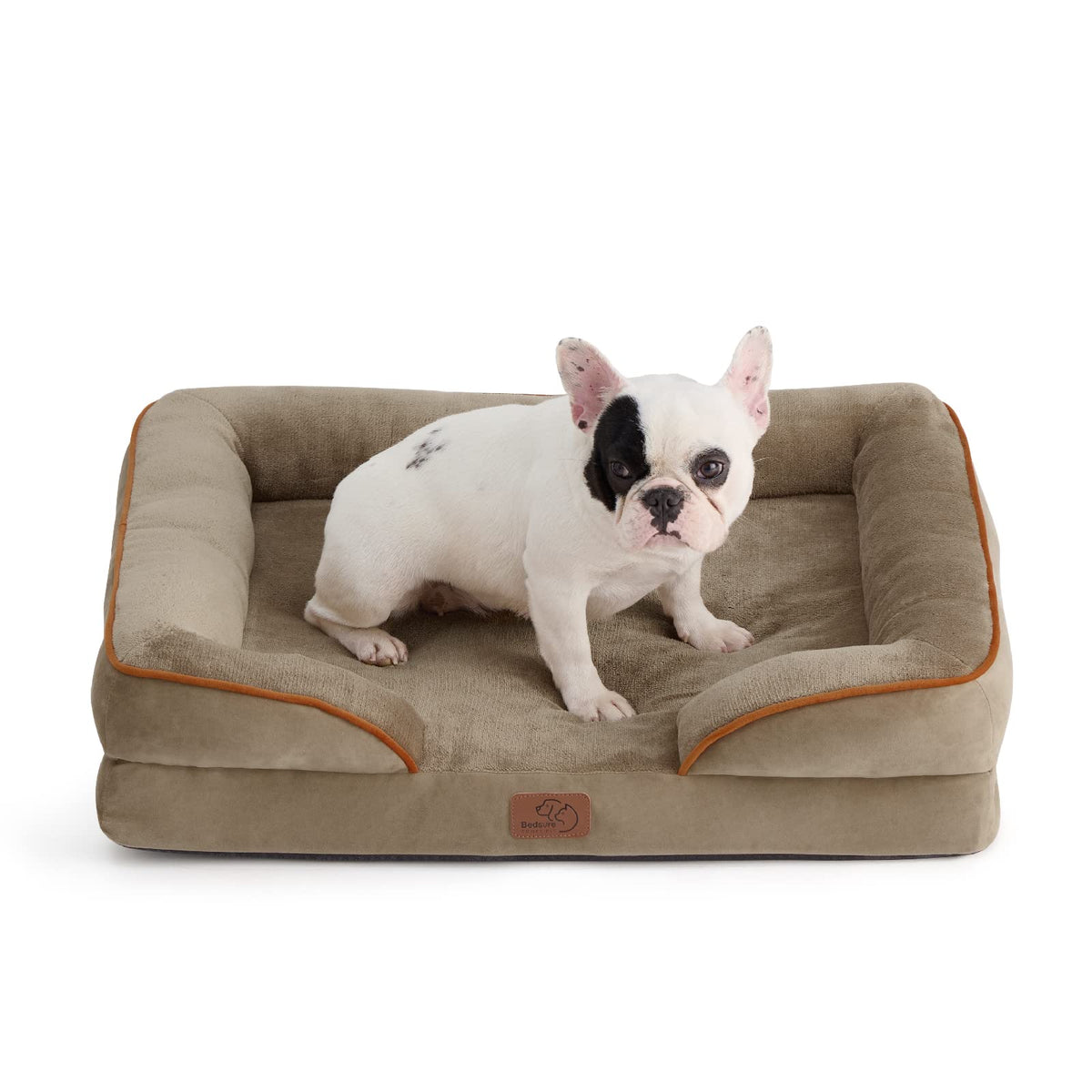 Bedsure orthopedic dog bed Hazel 28 front view shows supportive structure for restful sleep