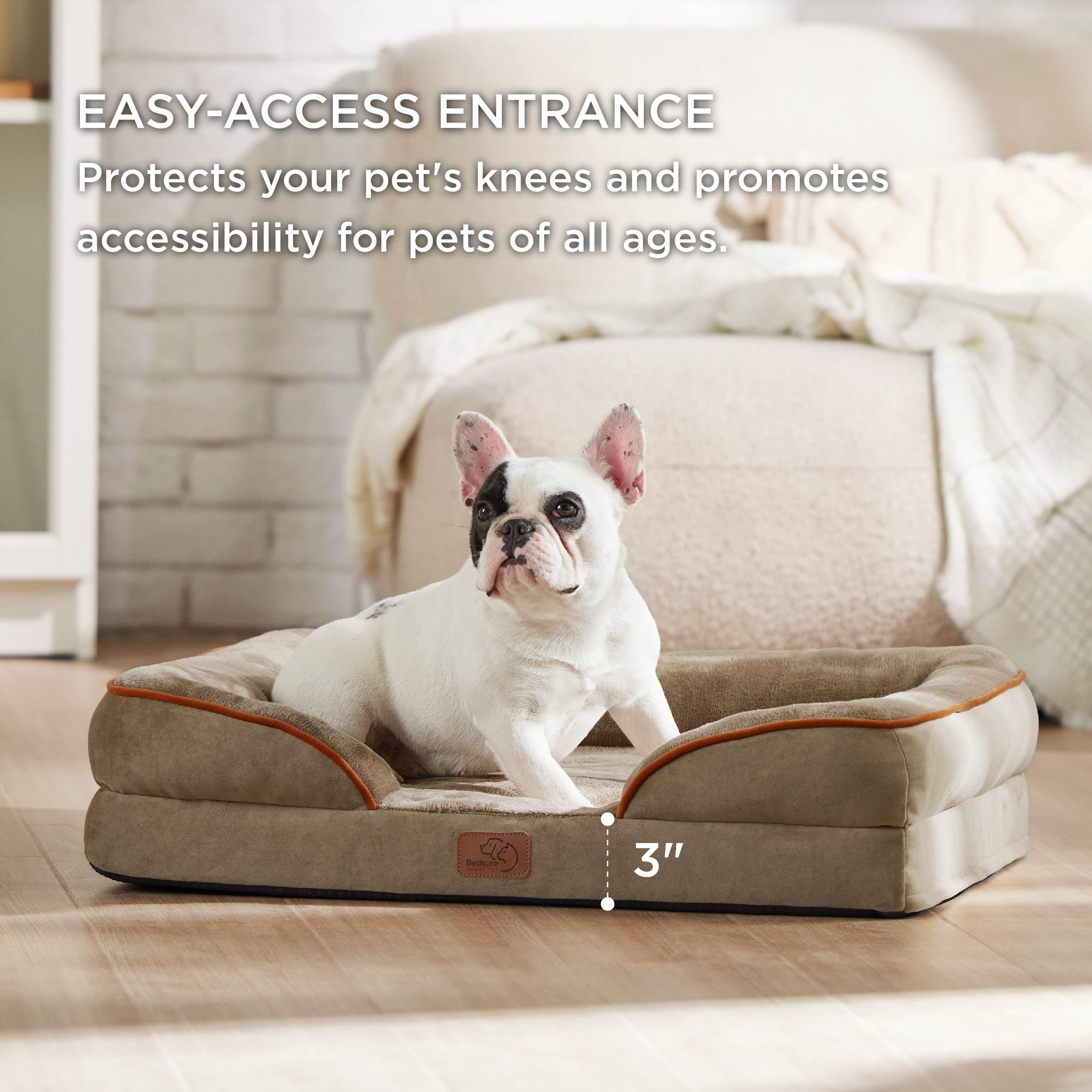 Bedsure orthopedic dog bed Hazel 28 non-slip bottom prevents sliding on floors