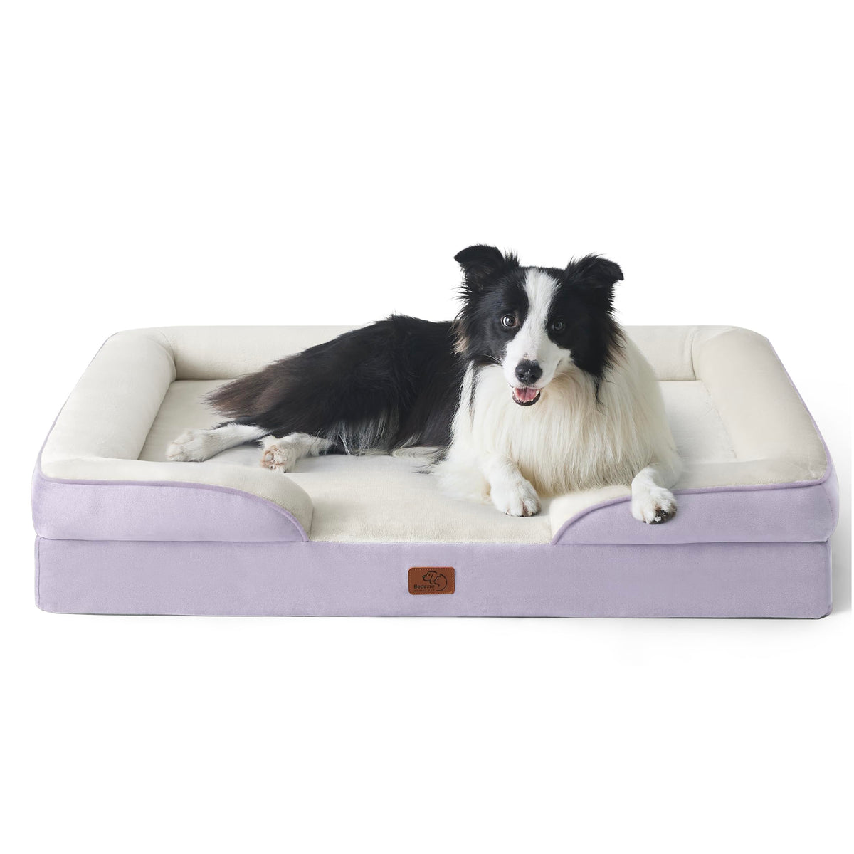 Bedsure orthopedic dog bed large-foam provides even weight distribution for joint comfort.