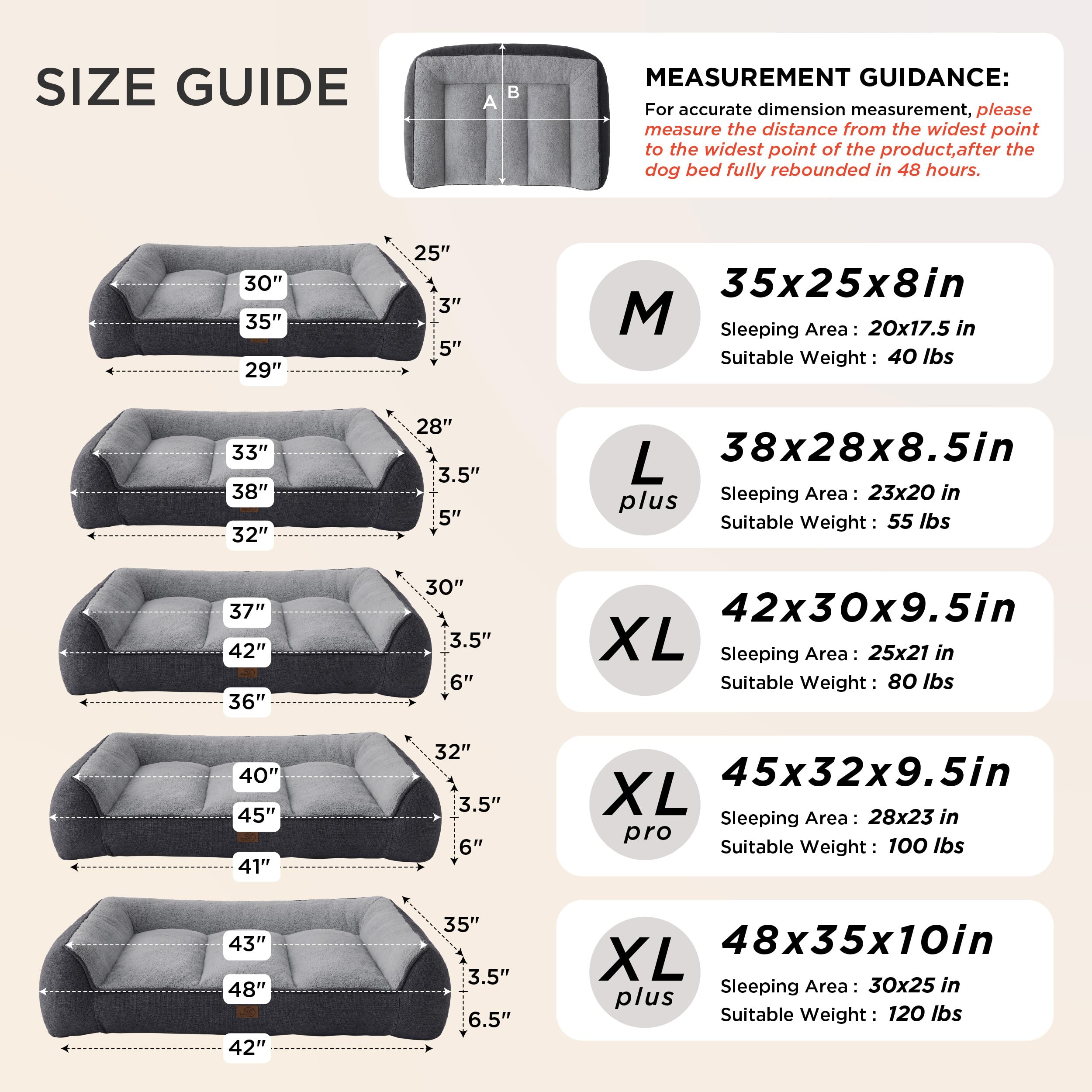 Bedsure orthopedic bed large three-bolster design provides head and neck relief