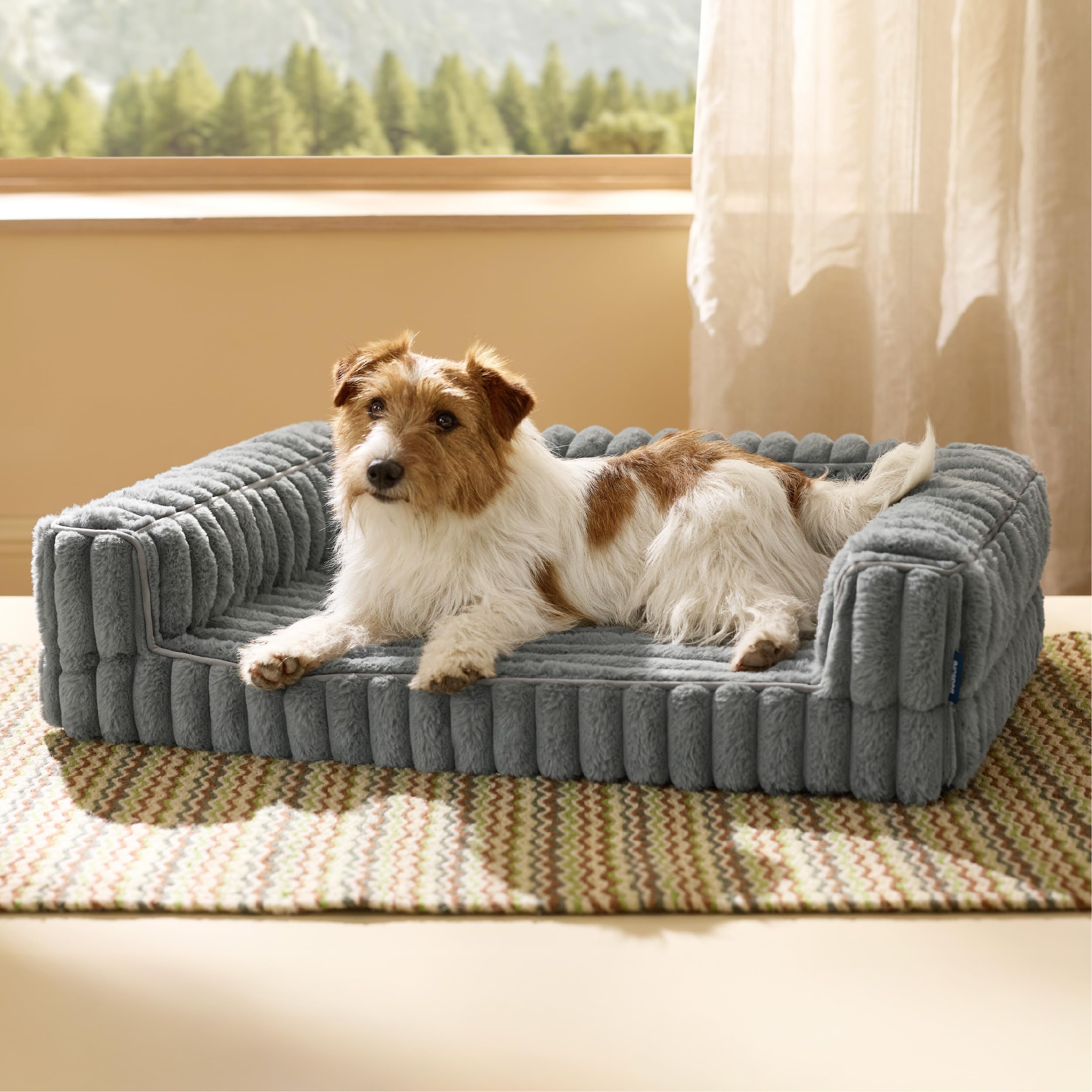 Bedsure orthopedic dog bed memory foam closeup showing joint-supporting cushion