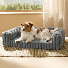 Bedsure orthopedic dog bed memory foam closeup showing joint-supporting cushion