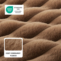Bedsure memory foam closeup highlights high-density foam for durable support and reduced pressure points.
