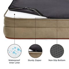 Bedsure orthopedic dog bed non-skid bottom helps prevent slipping on hardwood floors