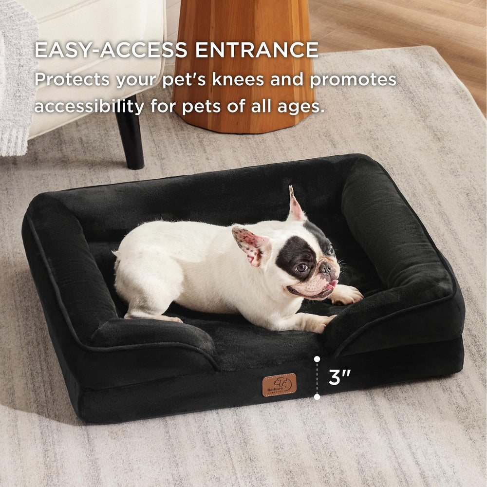 Bedsure orthopedic dog bed non-skid bottom reducing slips