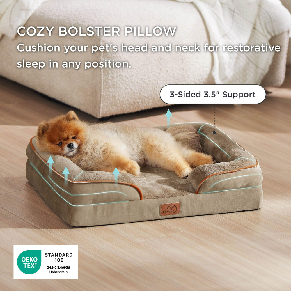 Bedsure small bed features non-skid bottom to prevent slips during naps