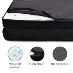 Bedsure orthopedic dog bed small-removable-cover demonstrates machine-washable cover ease.