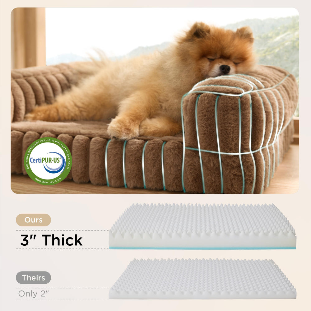 Bedsure three-sided bolster cushions the head and neck for added security.