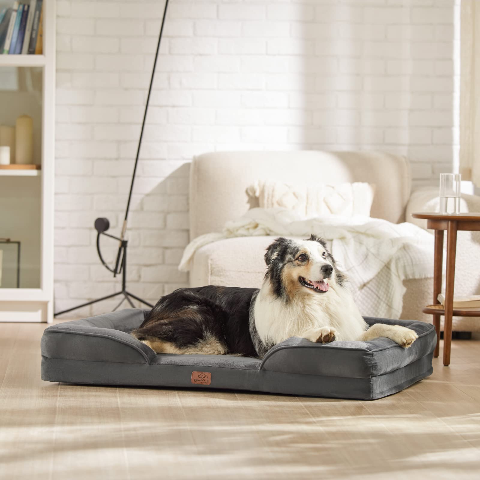 Bedsure orthopedic dog bed XL large dog resting comfortably