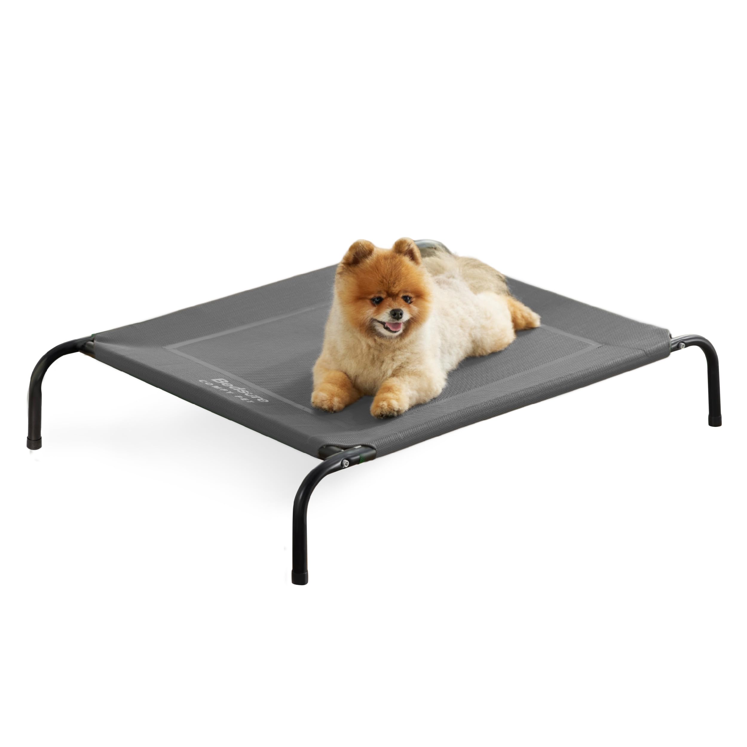 Bedsure outdoor elevated dog bed frame with breathable mesh for cooling airflow