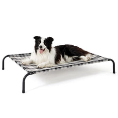Bedsure outdoor elevated dog bed frame-mesh shows breathable support for pets.