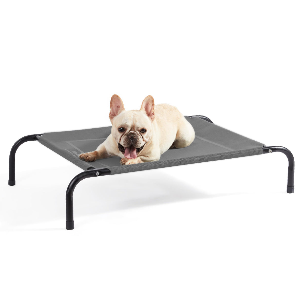 Bedsure outdoor elevated dog bed in grey with 43-inch frame for all-season comfort