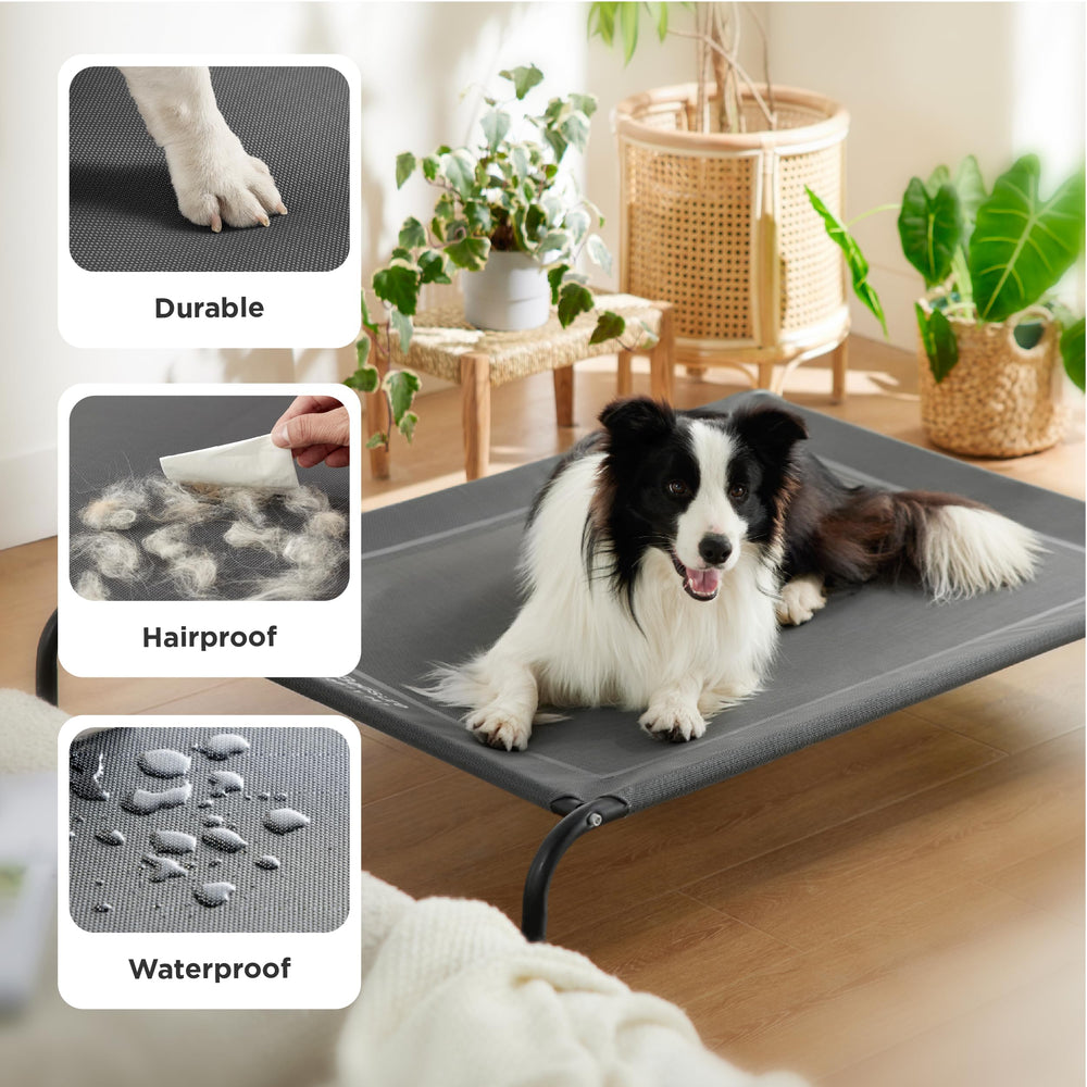 Bedsure outdoor use dog bed ready for backyard lounging and camping adventures