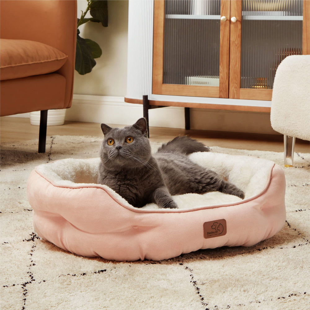 Bedsure peach pink bed adds warm color to living spaces