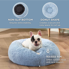 Bedsure pet bed anti-slip-base helps keep the bed steady on slick floors.
