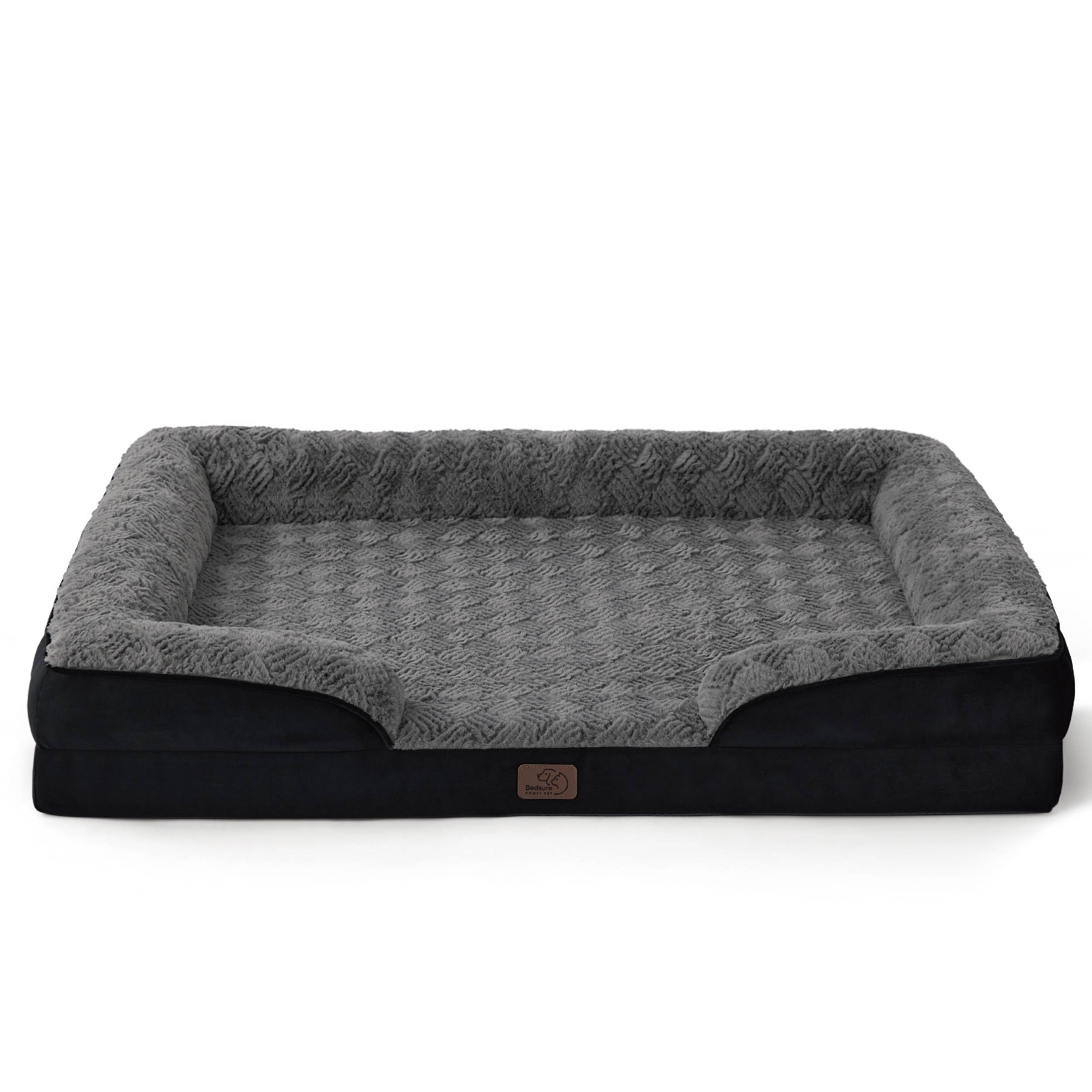 Bedsure plush flannel fabric close-up feels soft and cozy for pets