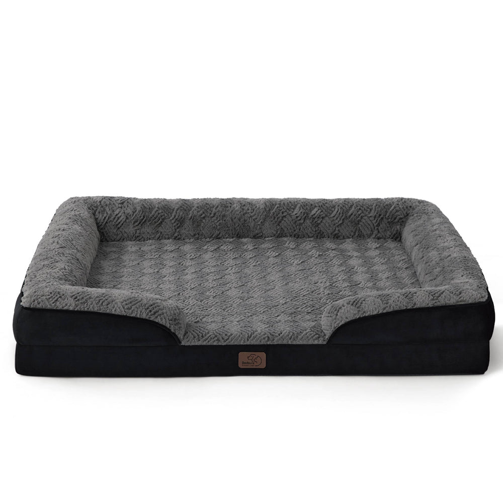 Bedsure plush flannel fabric close-up feels soft and cozy for pets