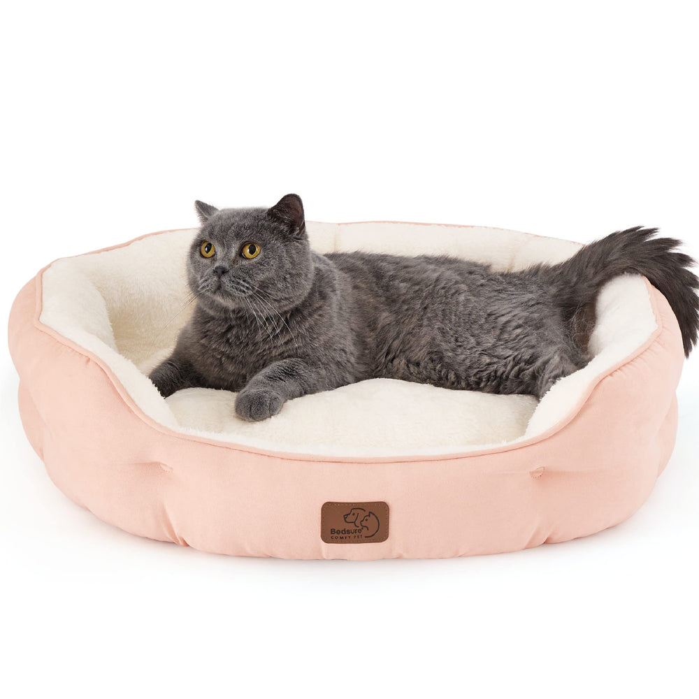 Bedsure plush sherpa surface dog bed offers cozy comfort for small pets