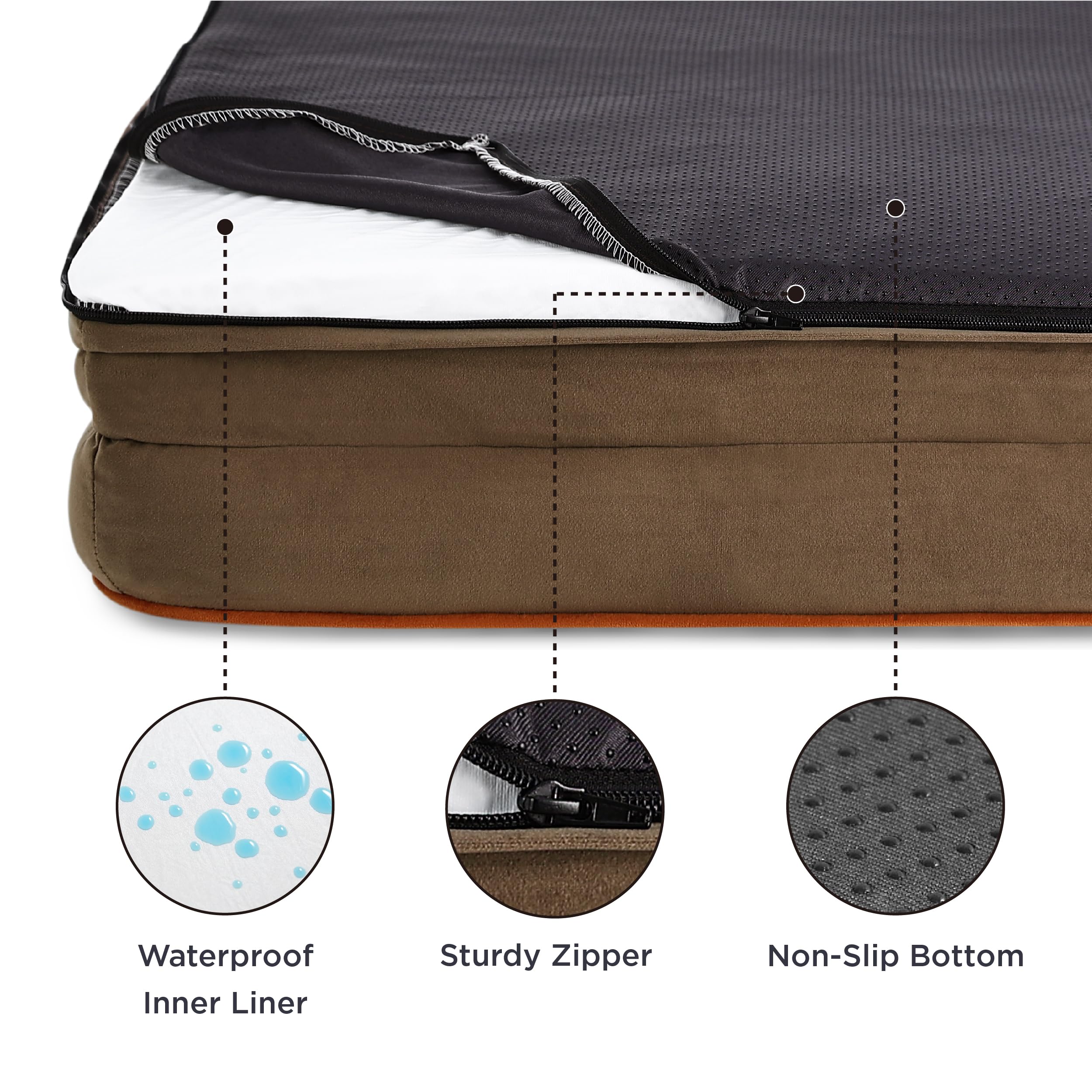 Bedsure removable machine-washable cover for easy cleanup
