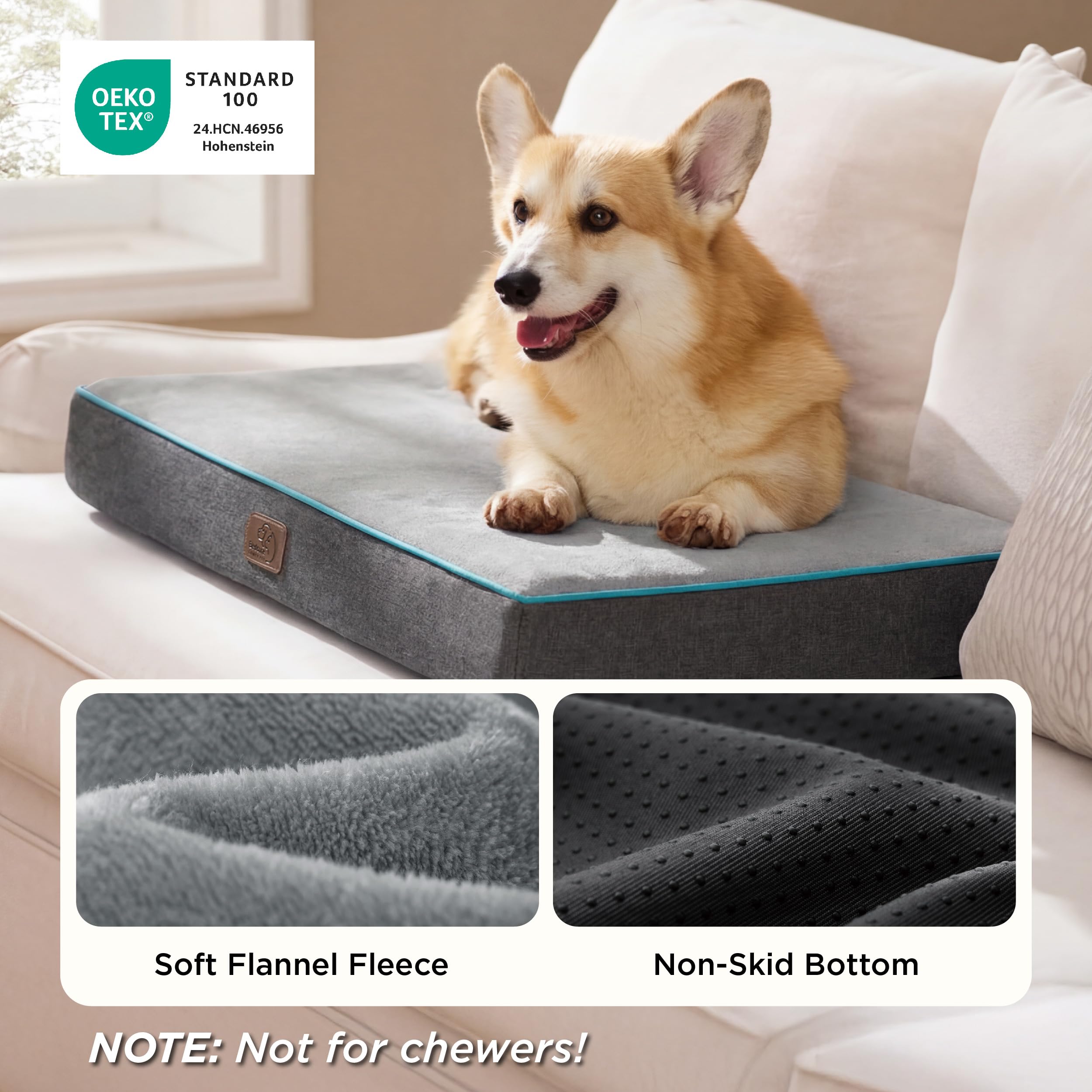 Bedsure removable washable cover simplifies cleaning after muddy outings.