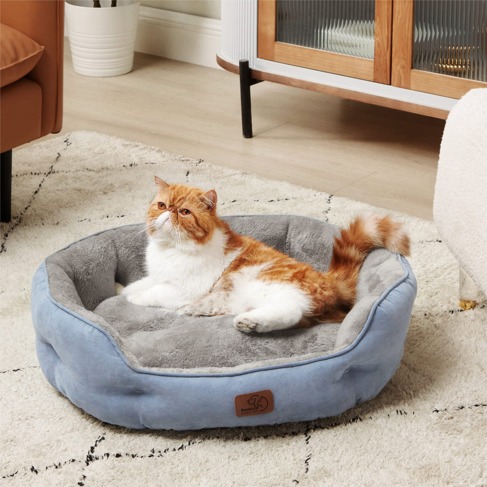Bedsure round bolster design provides secure snuggling