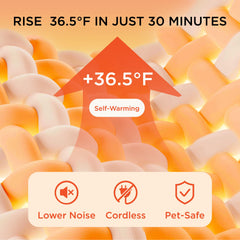 Bedsure self-warming blanket waterproof lining protects furniture from spills