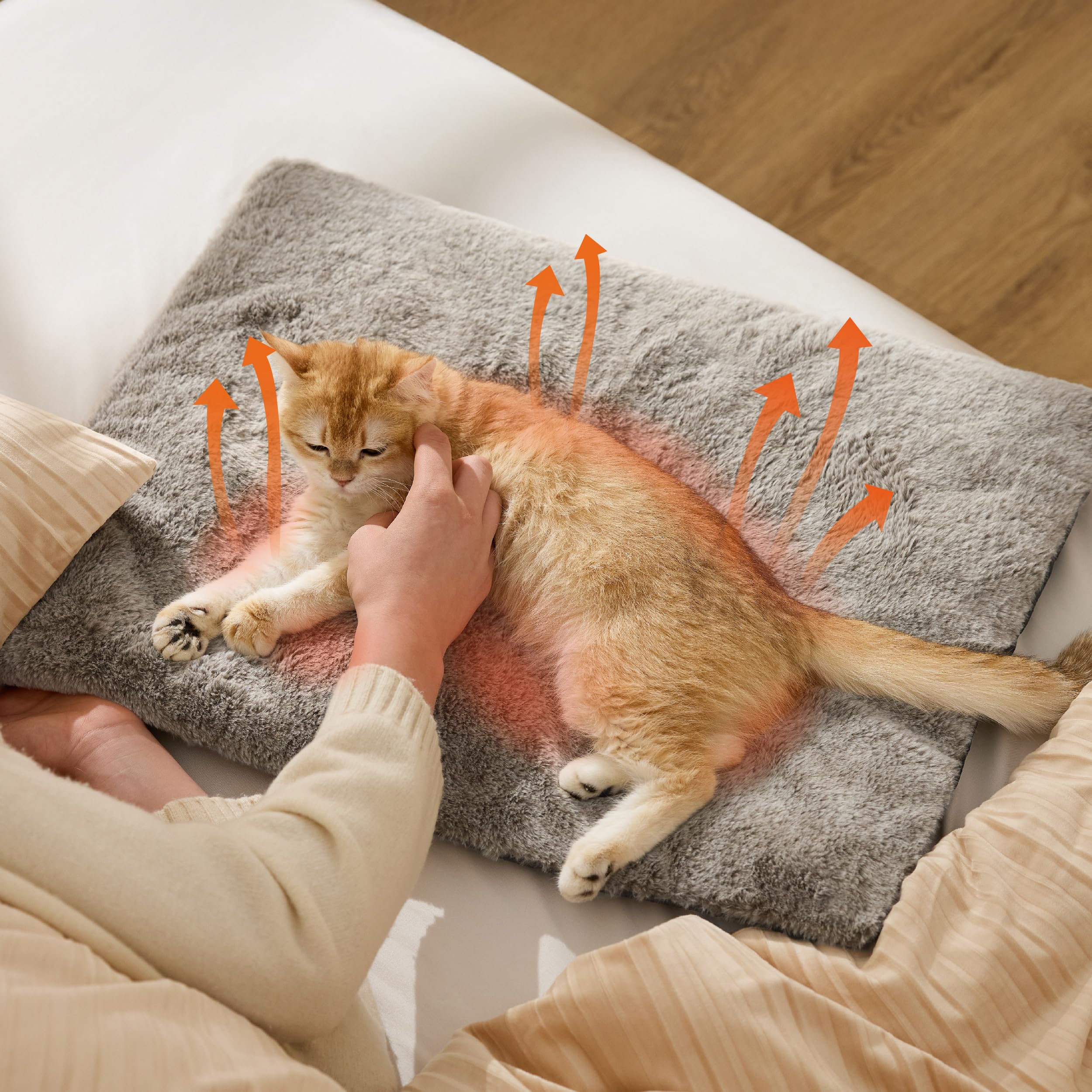Bedsure self-warming cat bed portable travel option for cozy pets on the go