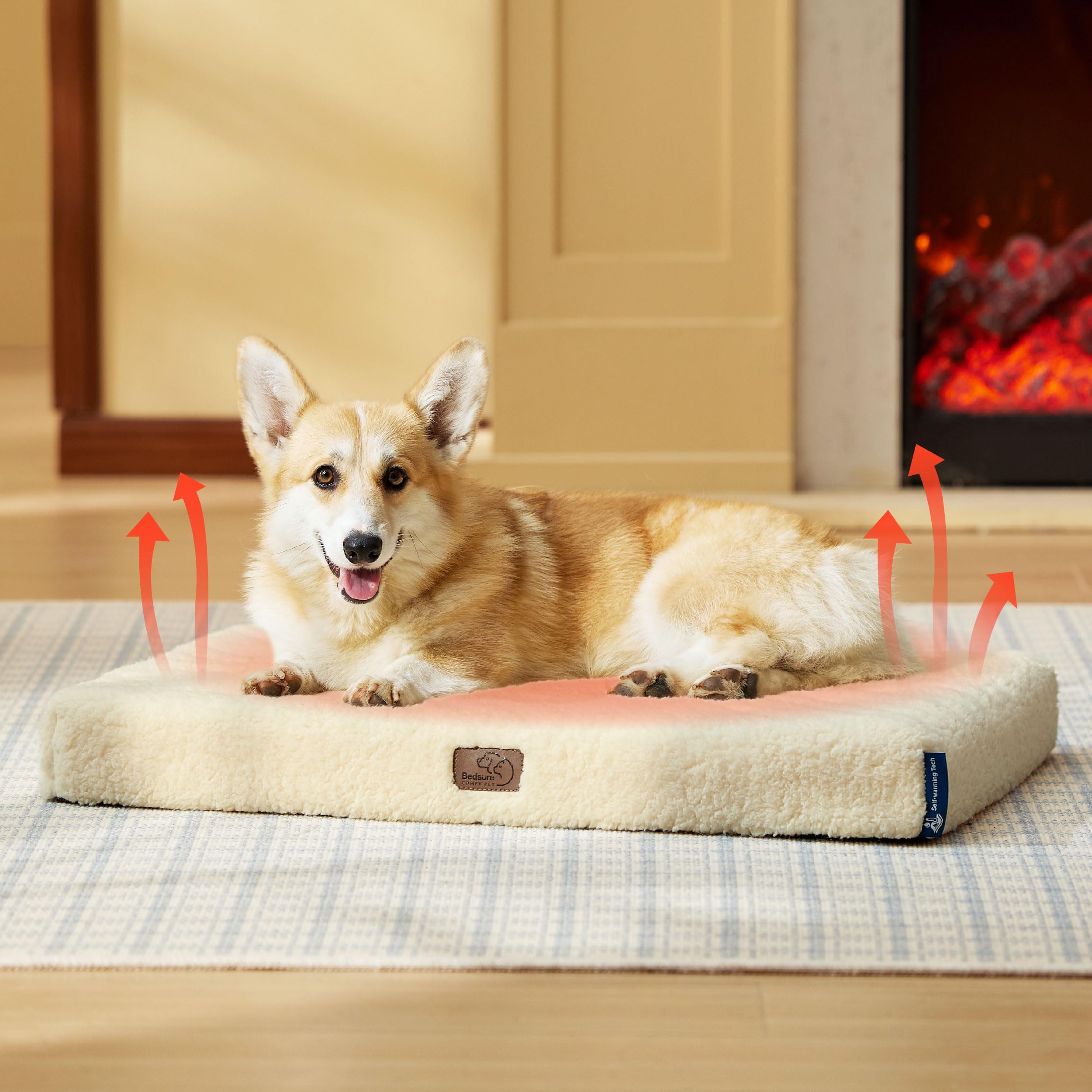Bedsure self-warming dog bed cozy-nap space ideal for after-play calm