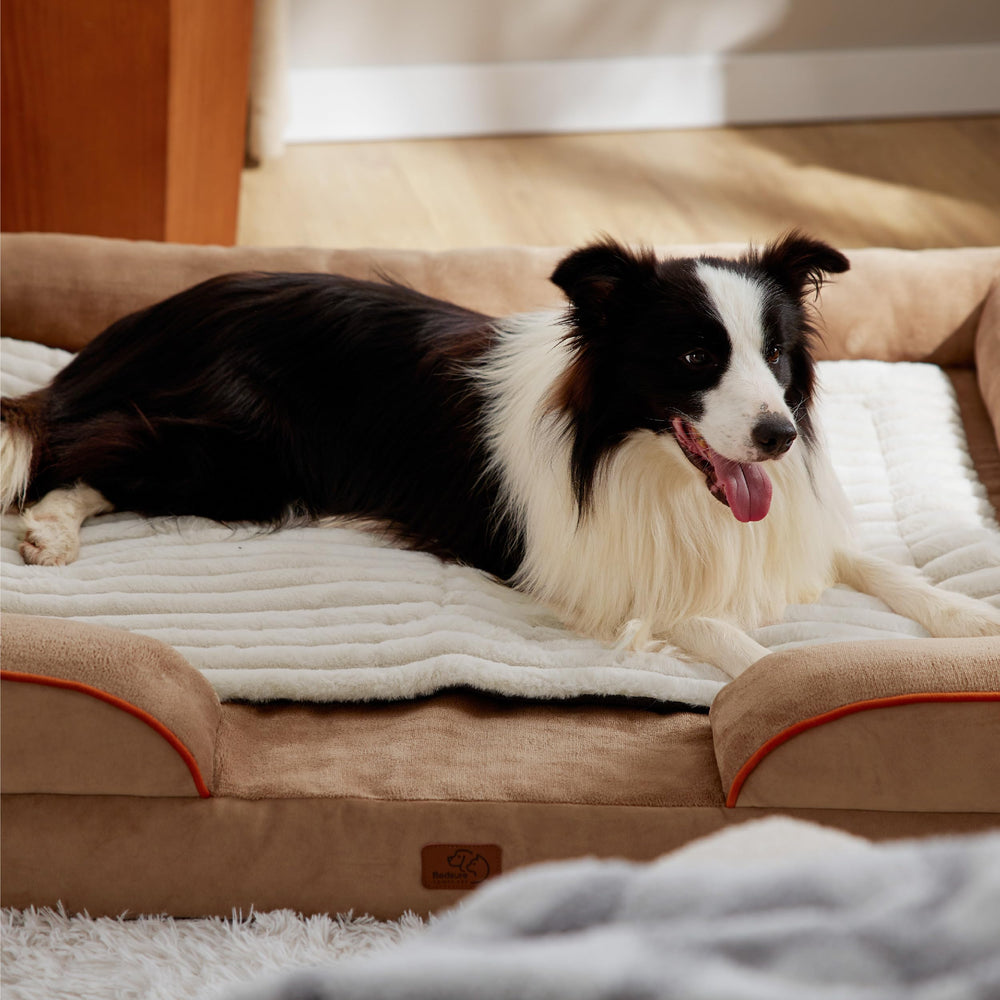 Bedsure self-warming dog bed crate use—versatile lounging in crates.