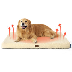 Bedsure self-warming dog bed with egg-crate foam offering cozy warmth and support