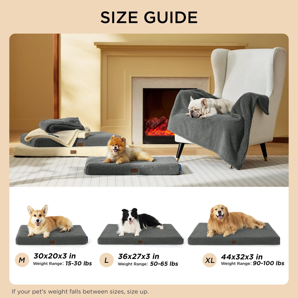 Bedsure self-warming dog bed machine-washable-cover for quick cleaning