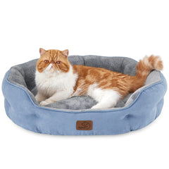 Bedsure small dog bed with soft sherpa for cozy naps