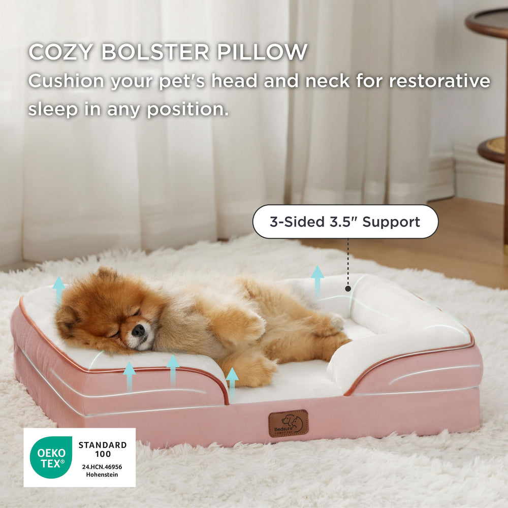 Bedsure waterproof liner detail demonstrates spill protection and easy cleaning.